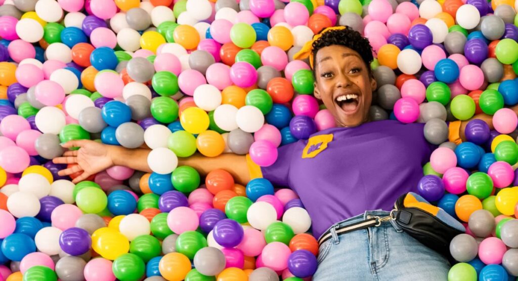 Meekah Having Fun  in a Colour Ball 