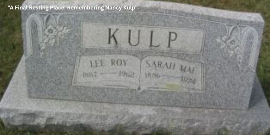 Nancy Kulp Grave