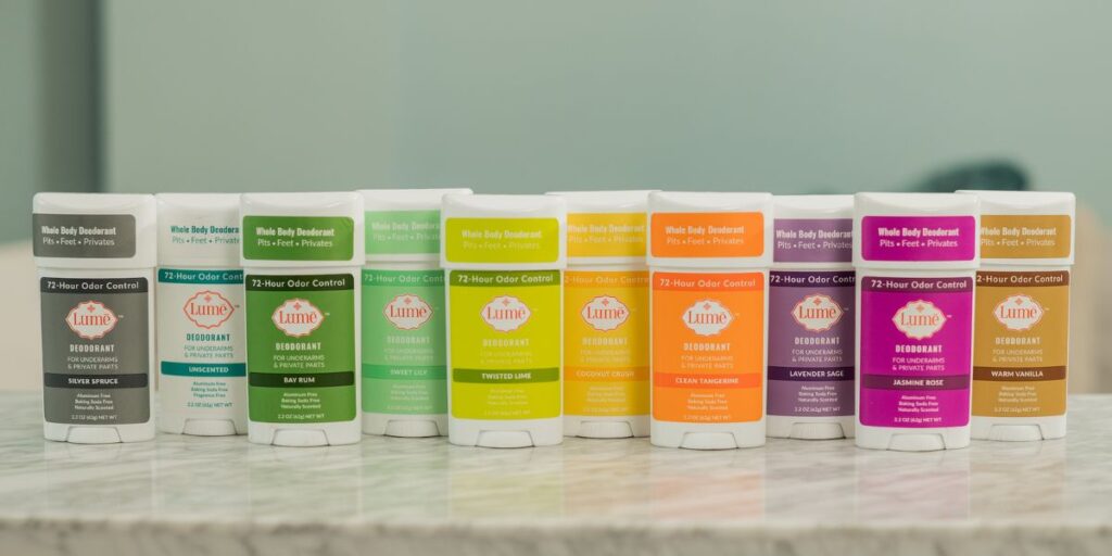 Shannon Klingman presenting the Lume business plan highlighting product strategy and brand expansion