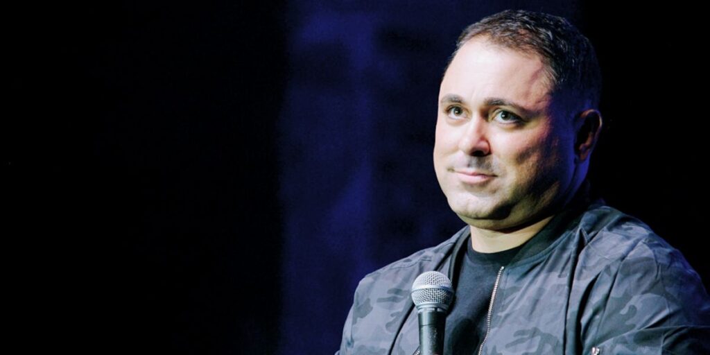 Anthony Rodia performing as Uncle Vinny, viral comedy character and social media influencer