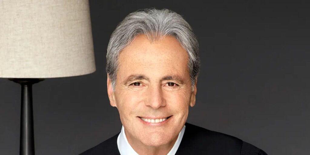 Judge Michael Corriero Smiling at Little Italy Restaurant