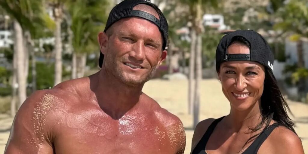 Andy Elliott with his wife Jacqueline Elliott at home in Scottsdale, Arizona, 2025
