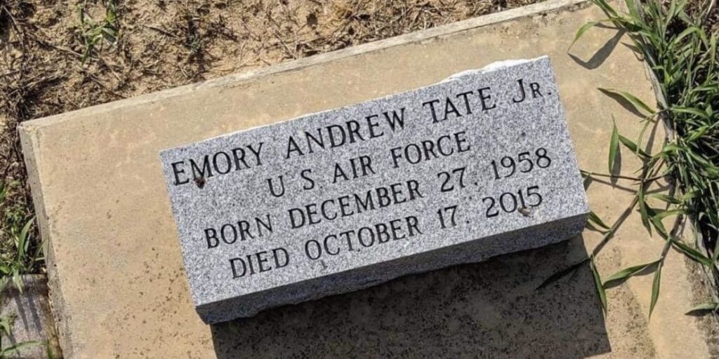 SSGT Emory Andrew Tate Jr. (1958-2015) grave memorial, honoring the life and legacy of the chess International Master.
