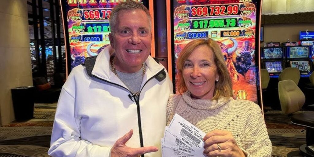 Vegas Matt (Matt Morrow) with his wife Kathleen Morrow attending an event