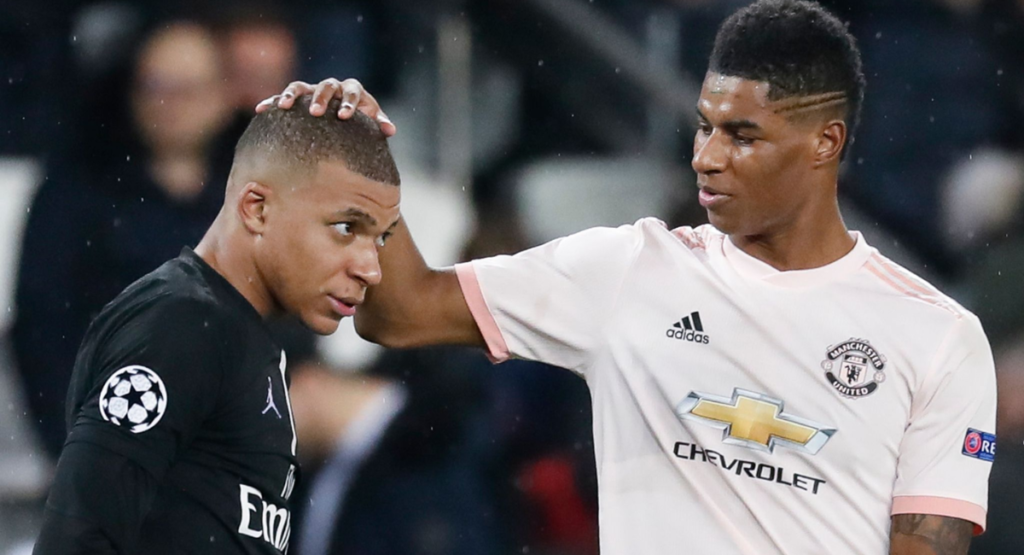 Alt Text: Marcus Rashford can match Kylian Mbappe, says Matteo Darmian