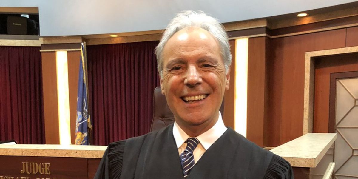 Judge Michael Corriero smiling portrait, Hot Bench TV judge