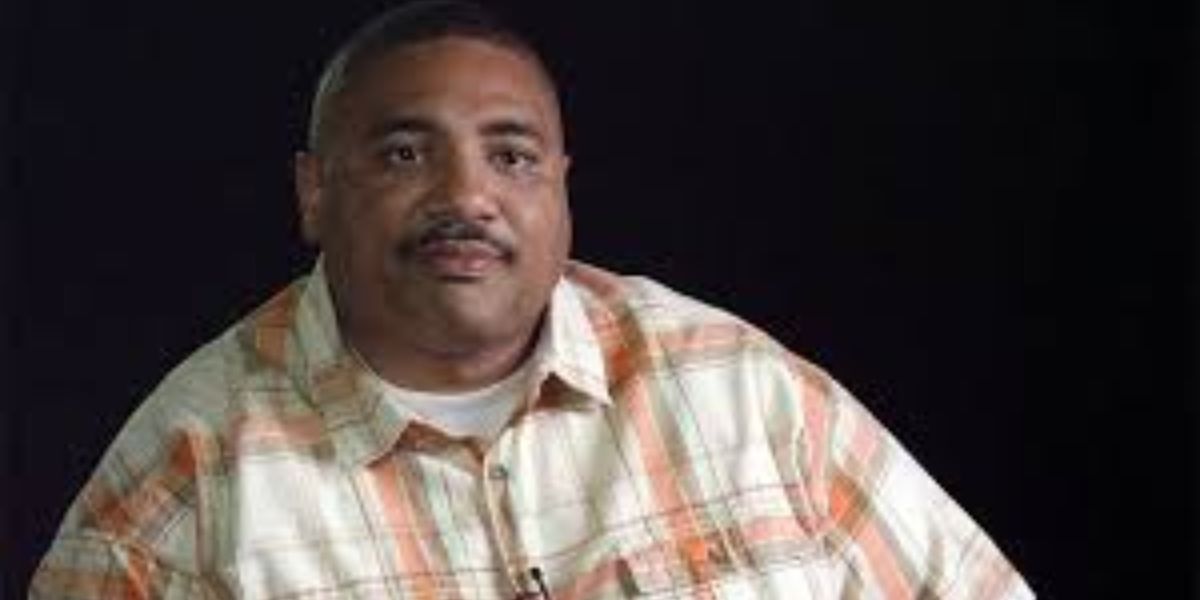 Reggie Wright Jr in 2025, former head of security at Death Row Records, at a public appearance