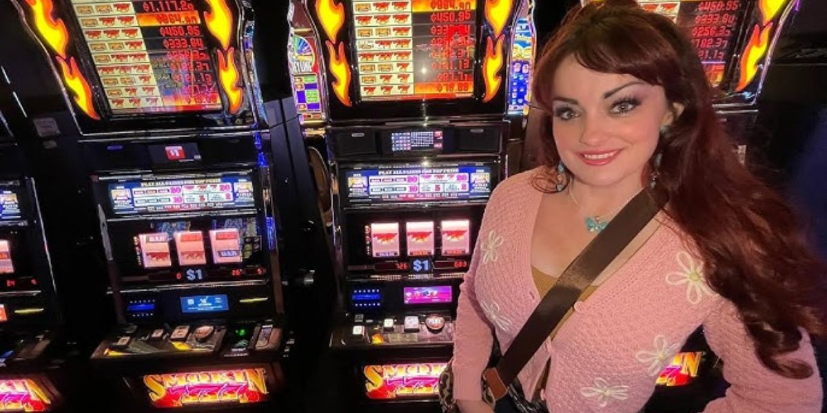 Slot Hopper smiling during a casual moment, showcasing her friendly and engaging personality