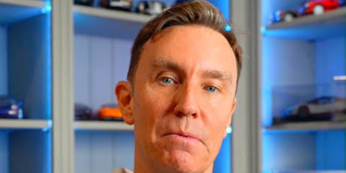 Mark McCann, British entrepreneur, automotive YouTuber, and motorsport enthusiast in 2025.